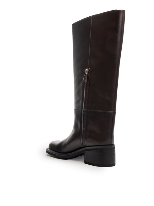 Stivali al ginocchio Daily Square in pelle Patrizia Pepe | 2Y0042 L048B856